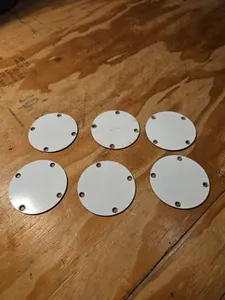 Lot Of 6 Aircraft 4" Inspection Covers Countersunk Screws Beechcraft Piper...